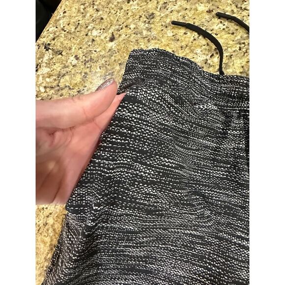 Lululemon Men Medium 9” Pace Breaker Unlined Jacquard Black White Running Shorts - Picture 13 of 15